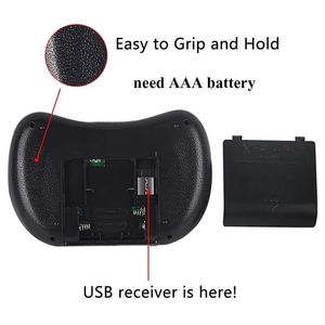 Clavier mécanique sans fil miniature 2,4 G I8+ avec pavé tactile, souris <span class=keywords><strong>USB</strong></span> 3.0, pour jeux - Product Image 4