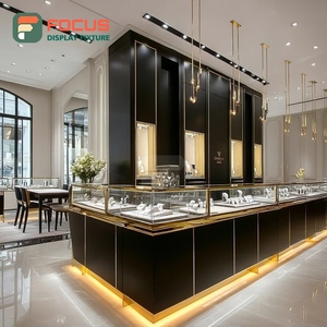Modern Jewelry Store Display Furniture Tempered Glass Panel Jewelry Shop Jewelry Cabinet - Product Image 5