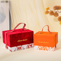 Boîtes en papier de luxe Prix compétitif personnalisé Boîte cadeau avec poignée Vente en gros Emballage cadeau Boîte cadeau en velours