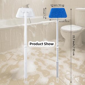 Cepillo de limpieza con mango y esponja para azulejos, esponja de cocina, cepillos de baño espesados para descontaminación, estropajos y esponjas. - Product Image 2