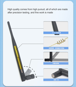 <span class=keywords><strong>Antena</strong></span> WiFi Omnidireccional de Goma de Doble Banda 2.4 GHz 5.8 GHz 9dBi con Conector SM-A, <span class=keywords><strong>Antena</strong></span> de Comunicación Direccional 3D - Product Image 3