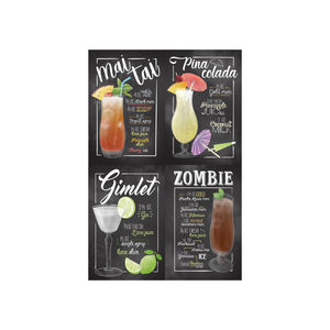 Classique Cocktail vin boisson rétro métal étain signe décoration murale Vintage Plaque Bar Pub <span class=keywords><strong>affiche</strong></span> pour hommes et femmes - Product Image 4