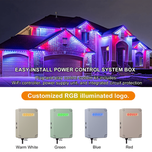 Gouly смарт-УПРАВЛЯЕМЫЕ ПРИЛОЖЕНИЯ постоянные Уличные светодиодные пиксельные огни 48 В RGBW с алюминиевой дорожкой IP68 для рождественского праздничного освещения - Product Image 6