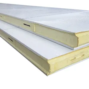 Fabrika fiyat yapı malzemesi çatı/duvar yanmaz EPS/PU sandviç Panel depo PIR paneli