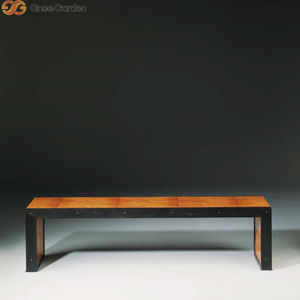 Ensemble table et banc en acier Corten pour jardin extérieur, design industriel rustique moderne, durable, résistant aux intempéries, pour patio, salon, salle à manger - Product Image 5