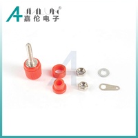 JIALUN Borne à vis électrique 4mm en laiton nickelé M4