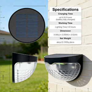 Vente flash : Éclairage solaire pour terrasse, étanche IP65, à fixer au mur, décoratif pour clôture, jardin, patio, pelouse, 1000 lumens - Product Image 2