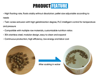 Machine de fabrication de granulés d'aliments pour animaux commerciaux, ligne de traitement d'aliments pour poissons biologiques pour application en usine d'aliments pour animaux à grande échelle