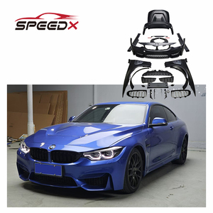 Per <span class=keywords><strong>BMW</strong></span> <span class=keywords><strong>Serie</strong></span> <span class=keywords><strong>4</strong></span> F32 F33 F36 Kit Carrozzeria Larga Aggiornamento F82 con Paraurti Anteriore, Paraurti Posteriore, Parafango, Cofano e Minigonne Laterali - Product Image 1