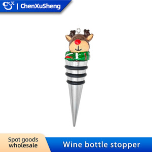 Christmas Wine Stoppers Cork Seals Various Designs For Bottle Preservation - Product Image 4