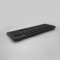 Penjualan paling laris KW-111 OEM 2.4G Wireless Office PC Keyboard disesuaikan dengan US/UK/Perancis/Rusia/Italia/Arab tata letak kondisi baru