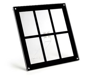 Marco de fotos de acrílico ecológico de 3 pulgadas, imán de seis palacios de alta transparencia, forma cuadrada - Product Image 1