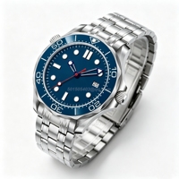 Montre automatique de luxe pour hommes Nh35, conception mécanique étanche, boîtier en acier inoxydable, bracelet en acier inoxydable de 22mm, Seiko