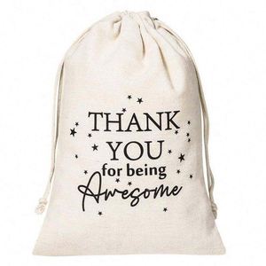 Custom Logo Recyclable Eco-friendly Cotton Canvas Dustproof Drawstring Tote Bag Double Pull <b>Strings</b> Reusable Custom Size Screen - Product Image 6
