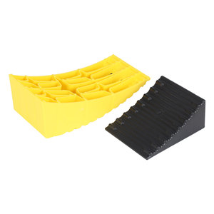 GT-17PS4 HDPE Kunststoff 4 "Höhe angehobene Reifen wechsel rampe, gebogene RV Camper Trailer Leveler Nivel lier blöcke - Product Image 4