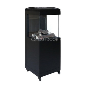 Commercial Jardin Patio Extérieur Direct Vent Brûleur À Gaz Foyer Vanne À Gaz <span class=keywords><strong>Cheminée</strong></span> Avec <span class=keywords><strong>3</strong></span> Côtés <span class=keywords><strong>Vitres</strong></span> Chauffage À Gaz - Product Image 1