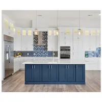 Desain Kabinet Dapur Kayu Modern Kabinet Dapur Pengocok Rakitan untuk Dijual