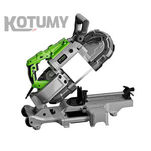 Mesin gergaji pita Horizontal baja tahan karat, elektrik multi-fungsi untuk penggunaan rumah efisien logam & pemotong kayu pekerjaan kayu - Product Image 2