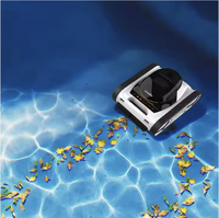 Nettoyeur de piscine robotisé sans fil FIRLAND, nettoyage automatique des parois, double brosse à rouleaux, batterie 5000 mAh, contrôle par application pour piscines enterrées
