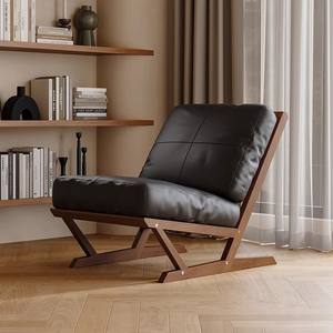 <span class=keywords><strong>Fauteuil</strong></span> design en bois massif de style nordique moderne pour salon, chambre à coucher, balcon, meubles de salon - Product Image 5