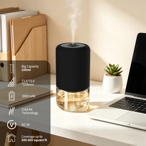 Diffuseur d'arômes sans eau de luxe avec lumière d'ambiance 7 couleurs, machine à parfum intelligente pour le bien-être, le spa, le <span class=keywords><strong>yoga</strong></span> et la relaxation à domicile - Product Image 1