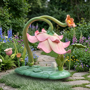 Escultura Floral Personalizada para Centros Comerciales, Pieza Decorativa con Flores para Decoración de Jardines de Centros Comerciales - Product Image 2