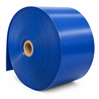 Bande transporteuse en PVC bleu, courroie industrielle personnalisée pour l'emballage alimentaire, la logistique, le tri et les systèmes de convoyage automatisés