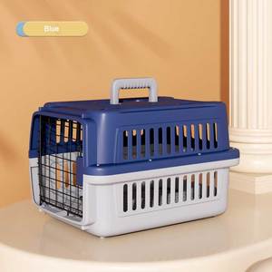 Nouvelle conception de transporteur d'animaux de compagnie portable en plastique pour l'extérieur, compatible avec les vols en avion, pour chiens et chats - Product Image 4