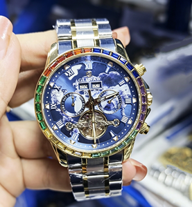 Nuevo Reloj Mecánico de Marca para Hombre con Visualización de Año y Mes, Esfera Grande de 44 mm, Relojes Automáticos, Montres Mécaniques De Luxe - Product Image 1