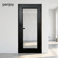 Porte à battant passive Penjoy en aluminium à rupture de pont thermique, durable, en fibre de verre, écoénergétique, pour usage extérieur