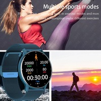 LIGE BW0499 Montre intelligente à la mode pour femmes Montre de sport avec fréquence cardiaque et pression artérielle Bracelet de fitness pour hommes Smartwatch