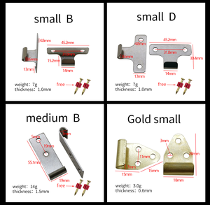 Galvanized Brass-platedSteel <strong>Display</strong> Wall Mounted Picture Holder Bracket <strong>Hook</strong> Photo Picture Frame Hanger - Product Image 3