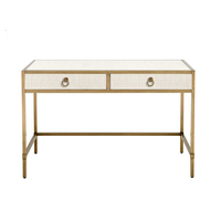 Table console élégante Boho-Chic de haute qualité petit mobilier moderne avec bois et fer forgé pour salon ou hôtel