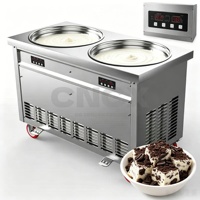 Small Automatic Desktop <strong>Fried</strong> <strong>Ice</strong> Cream Syrup <strong>Machine</strong> for Dessert Shop Low Cost