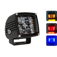 Lámpara de Trabajo LED de Disparo Lateral 10W DC 12V con Carcasa de Aluminio CNC Anodizado y Lente Óptica PMMA, Luces Antiniebla para Conducción Todoterreno DRL, 24 Meses de Garantía