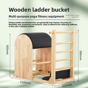 Equipo de Corrección de Columna <span class=keywords><strong>para</strong></span> Pilates, Madera de Roble, Colchoneta <span class=keywords><strong>para</strong></span> Mujeres <span class=keywords><strong>Embarazadas</strong></span>, Cama de <span class=keywords><strong>Yoga</strong></span> Plegable <span class=keywords><strong>para</strong></span> el Hogar - Product Image 2