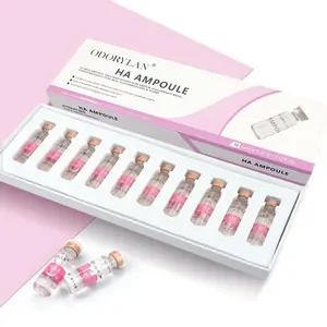 A 5 ml * 10 vials Micro Molecular Hyaluronic Acid Ampoule HA Face SPA Skin Rejuvenation Hydrating Beauty Tightening