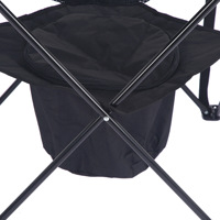 Meja Lipat Ringan Modern Berbentuk Persegi dari Baja dan Kain Oxford untuk Berkemah, BBQ, Memancing, Bersantai di Taman, Perabot Mini