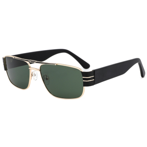 Gafas de Sol de Piloto, Montura Metálica Rectangular, Lentes Degradadas de Aro Completo, 100% Protección UV, Unisex para Adultos, para Exteriores - Product Image 4