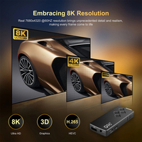 Boîtier TV intelligent Android 14 G96 ATV version H313 4K UHD HDR10+ avec double WiFi, lecteur multimédia de streaming IPTV OTT