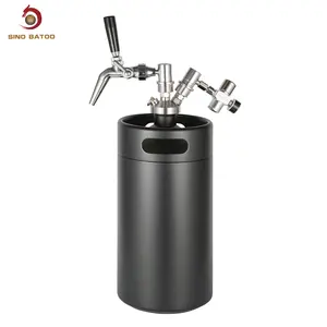 Cấp Thực Phẩm 304 Thép Không Gỉ Xách Tay Thủ Công Bia Keg Dispenser