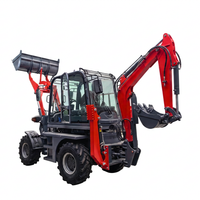 Mesin Backhoe Loader HDL-20 3.5T dengan Kecepatan Perjalanan 35km/jam, Mesin Yuchai 42KW, Kapasitas Bucket 0.5m³