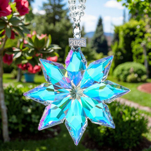 Sang trọng chạm khắc tinh thể thủy tinh suncatcher bông tuyết trang trí đám cưới Giáng sinh hiện đại treo trang trí cá nhân Cổ Tích chủ đề - Product Image 6