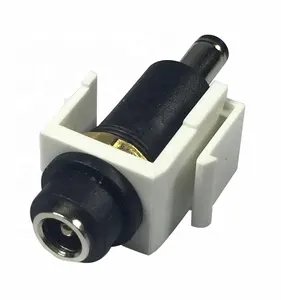 DC plug to jack adapter keystone insert panel mount DC adapter 5.5mm jack to 3.5mm plug