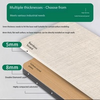 Panneaux muraux en fibre de bambou moderne, panneaux décoratifs stratifiés PVC, panneaux muraux en bois de luxe pour la décoration intérieure