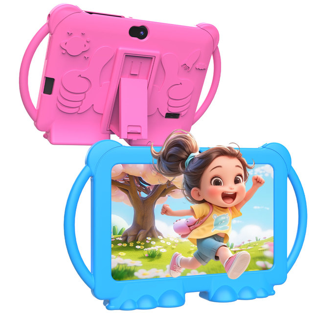 OEM 7 Inch with Silicone Case Android 12.0 4GB 32GB for Children's Educational Learning Wifi Tab Tablette Kids Tablet