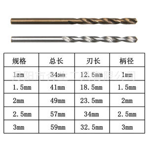 Mr Drill Twist Drill Bit 1.0mm Straight Shank Metal Drilling <b>Tool</b> Set 1-3mm Small Drill Bit for Precision Hole Opening - Product Image 2