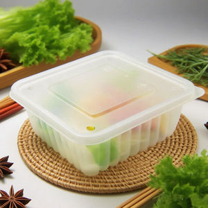 Boîte de conservation alimentaire en plastique PP jetable personnalisée, micro-ondable, pour viande congelée, riz, déjeuner, avec couvercle - Product Image 1