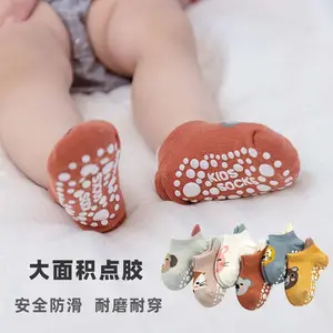 Toddler Socks Girls Newborn Organic Stockings for Baby Sock 0-3Y Casual Kids Socks HY-860 New Design Non Slip Baby with Grip Boy