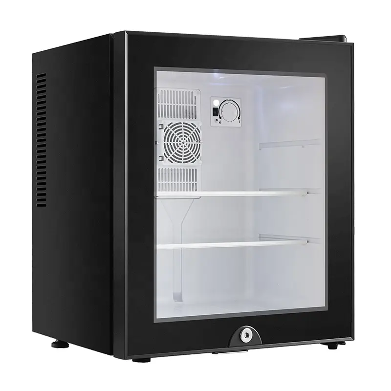 40 Liter Minibar 40L Keine Frost glastüren Kleiner Kühlschrank mit Schloss
